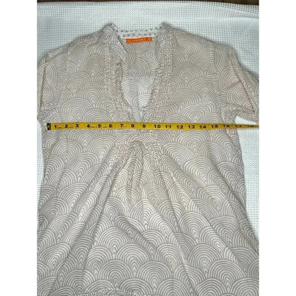 Oliphant 100% Cotton Pintuck Tunic SIZE S - Picture 6 of 6